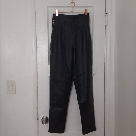 NWT Vixen by Micheline Pitt, Bad Girl Vegan
Leather Cigarette Pants - Picture 3 of 7